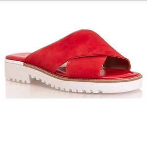 NWOT Franco Sarto Criss Cross Sandals